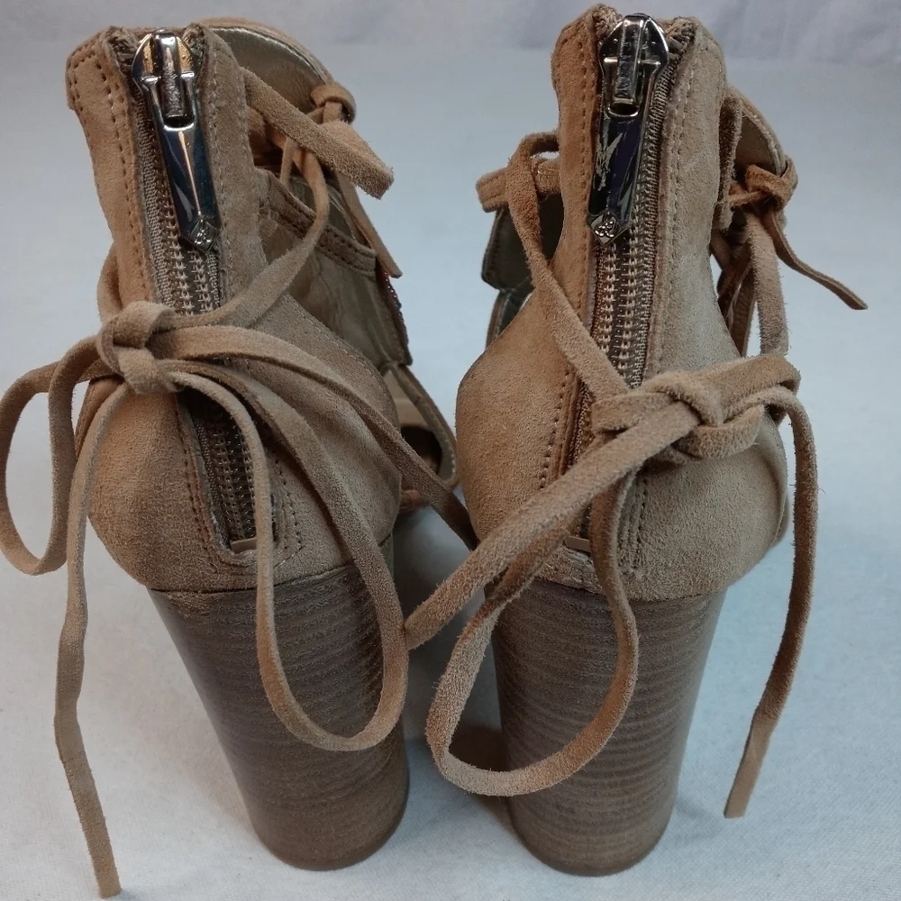 SAM EDELMAN Brown Leather ‘Yvette’ Embellished mir